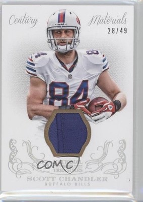 2013 Panini National Treasures Century Materials 28/49 Scott Chandler #14 5x8