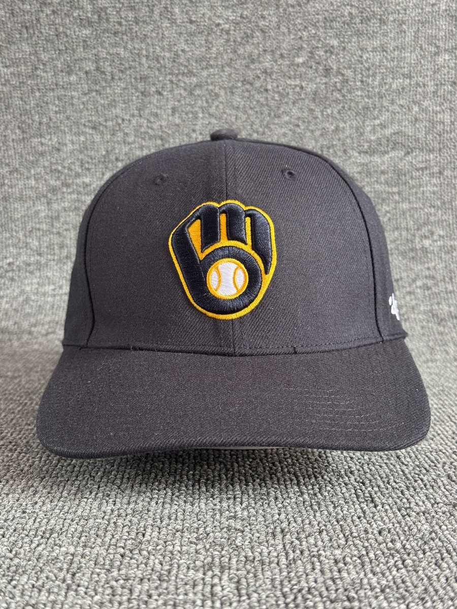 '47 Brand Milwaukee Brewers MLB Throwback Logo Snapback Charcoal Hat