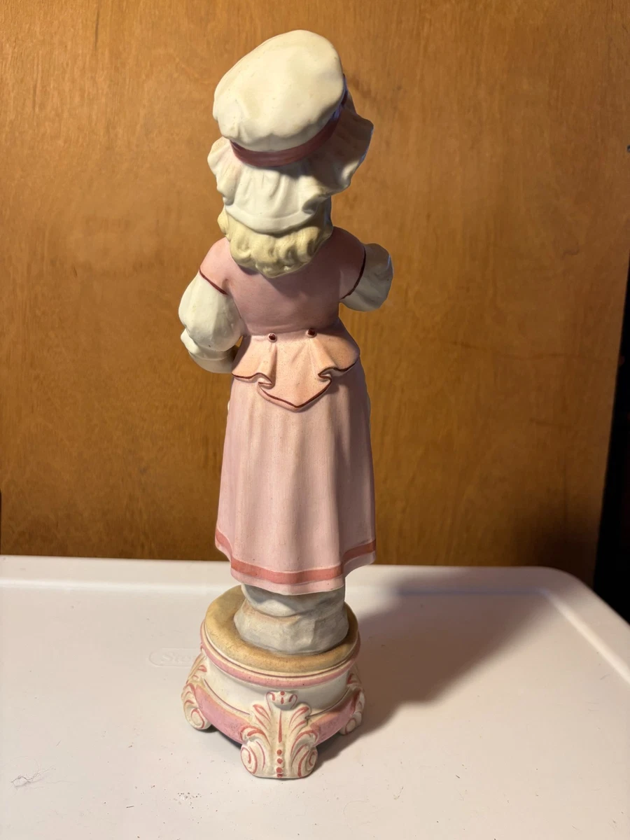 German Girl Figurine In Antique Ceramic & Porcelain Figurines for