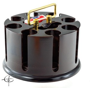 Vintage Wood Carousel Poker Chip Caddy or for AA Recovery Medallions *EXCELLENT*