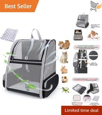 Pet Backpack Carrier Small Animals Cats Dogs Breathable Mesh Travel Bag
