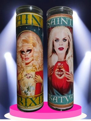 Saint Trixie And Saint Katya Drag Queen Prayer Candle!! Bring Home 2 Divas, Slay