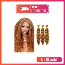 300g 28 30 32 Inch Blonde Deep Wave Bundles Human Hair Highlight Bundles Peruvia