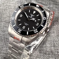 Business 40mm Black Dial 20ATM Diving Sapphire Glass Miyota 8215 Auto Mens Watch