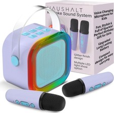 Car Singing Mic Mini Karaoke TWS Bluetooth 2 Mics