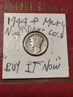 New Listing" BUY IT NOW "  1944-P  Mercury  SILVER  Dime GOOD INVESTMENT COIN " BUY IT NOW"