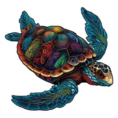 Turtle Wooden Jigsaw Puzzle A3 Animals Shapes Pieces Gifts Adults Kids Xmas Gift