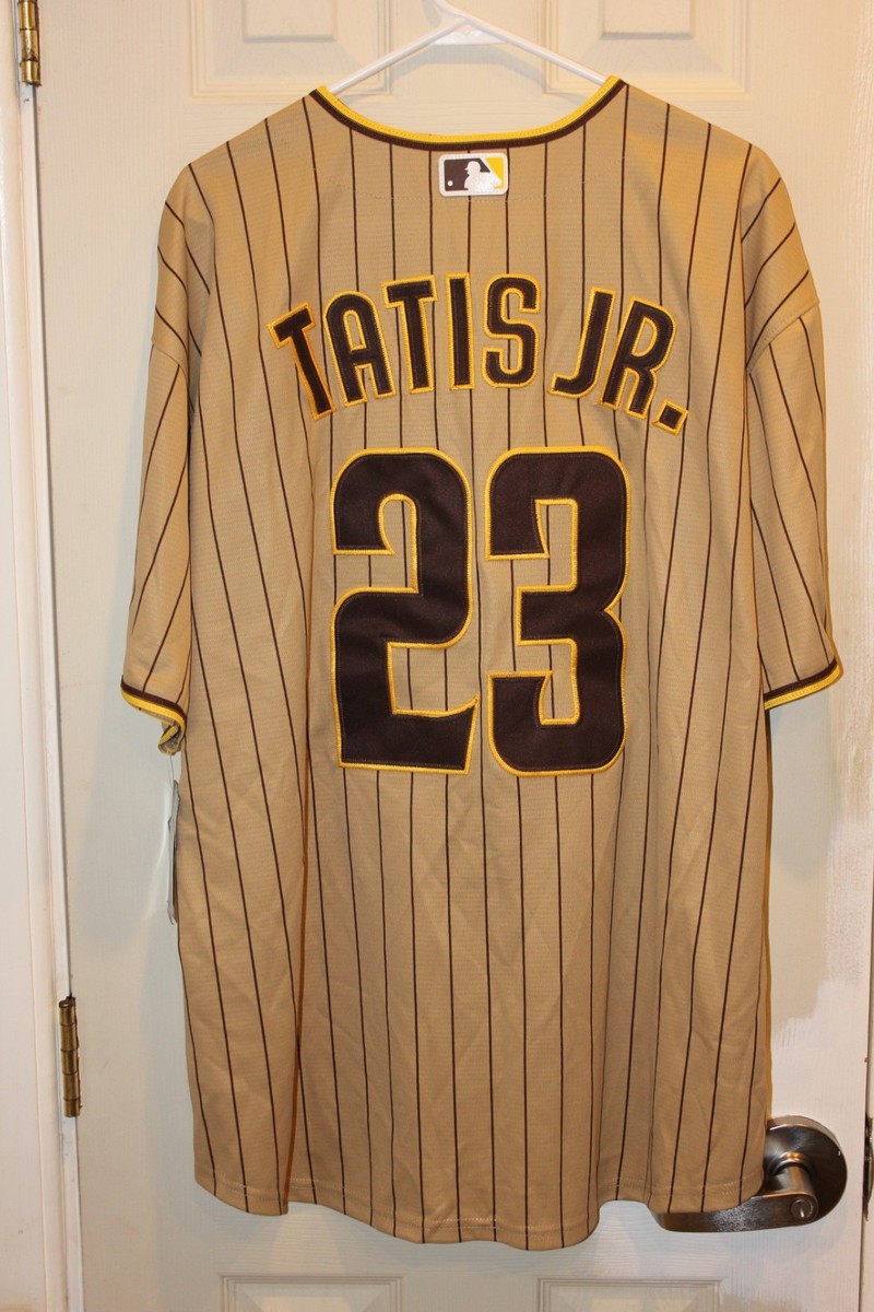 brown pinstriped San Diego Padres Fernando Tatis, Jr. (23
