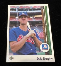 1989 Upper Deck Dale Murphy #357 Reversed Image Sharp And Centered  Free Ship!