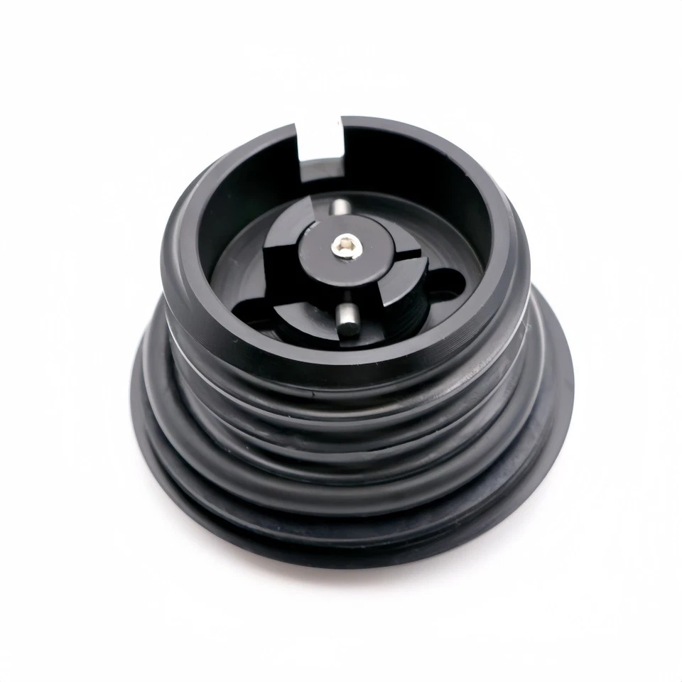 Vented Pop-Up Gas Cap for Harley Dyna/Sportster 1988-2020 - Black Aluminum - Image 4 of 4