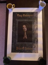 Signed - OZZY OSBOURNE -  PRINCE OF DARKNESS  -   POSTER - #461/500