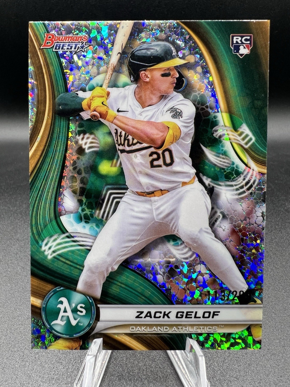 2024 Bowman's Best Zack Gelof Mini Diamond /299 Rookie Oakland Athletics #46