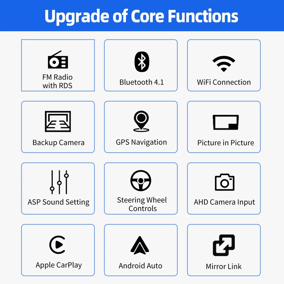 Carplay For VW Passat B6/B7/CC 10.1" Android 14.0 Car Stereo GPS Sat Navi Radio - Image 4 of 4