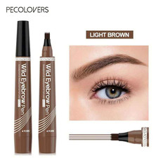 4 Tip Waterproof Eyebrow Pen Microblading Liquid Brow Pencil 5 Colors