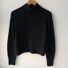 Lululemon Merino Wool Blend Ribbed Sweater Black Women's 4