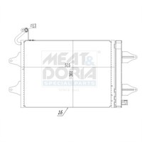 Kondensator Klimaanlage FüR VW Polo 1.2 12V 1.4 16V Fox Skoda Fabia II Roomster