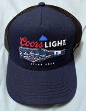 RARE COORS LIGHT X STLHD TRUCKER HAT CAP FISHING BEER OUTDOORS PRO SHOP LURES