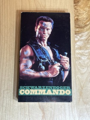 Commando VHS Video Tape Arnold Schwarzenegger, Rae Dawn Chong