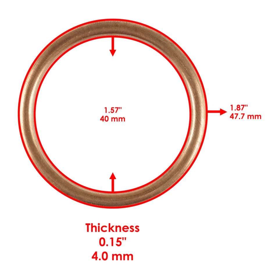 Exhaust Pipe Gasket for Honda CBR250R CBR250RA Abs 2011 2012 2013 - Image 2 of 4