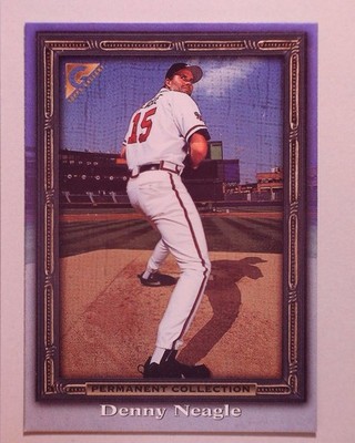 1998 TOPPS GALLERY PERMANENT COLLECTION #68 DENNY NEAGLE ATLANTA BRAVES