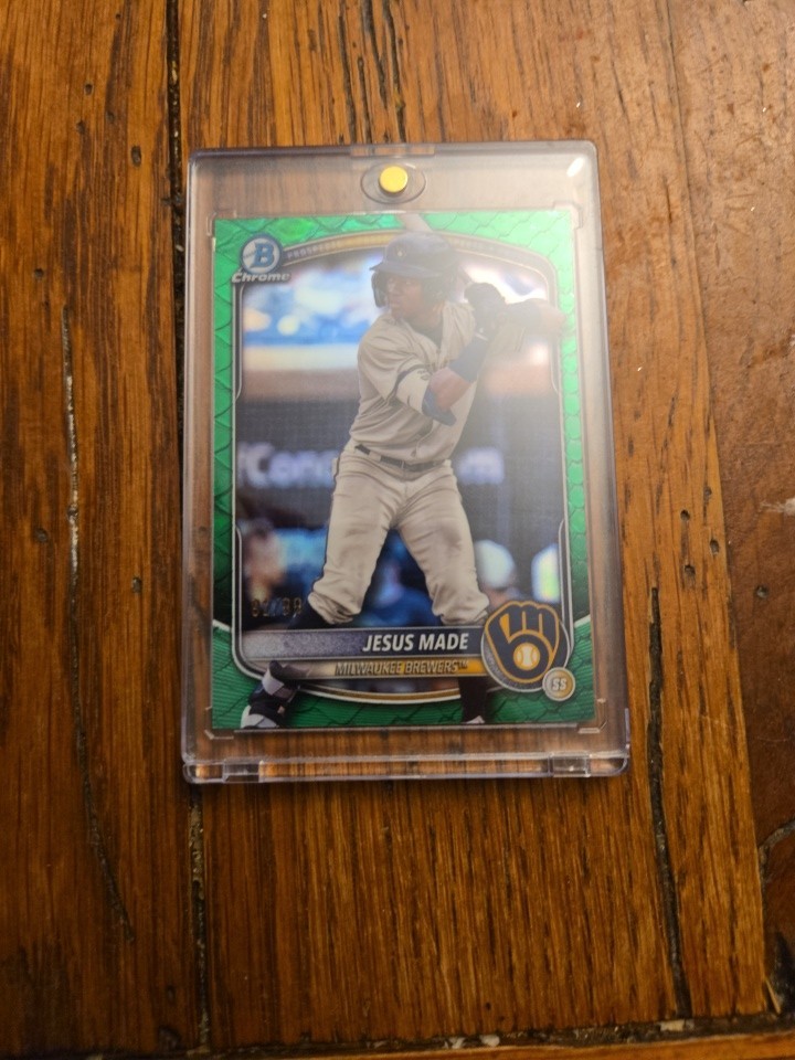 2025 Bowman Chrome 1st Bowman Green Reptilian Bcp-50 Jesus Made /99