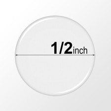 1/2 inch Round Epoxy Stickers - 0.5" Self Adhesive Circle Resin Domes, Dots