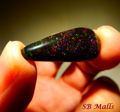 9 Cts. HONDURAS BLACK MATRIX HONDURAN OPAL CABOCHON LOT 2856d - Bild 1 von 4