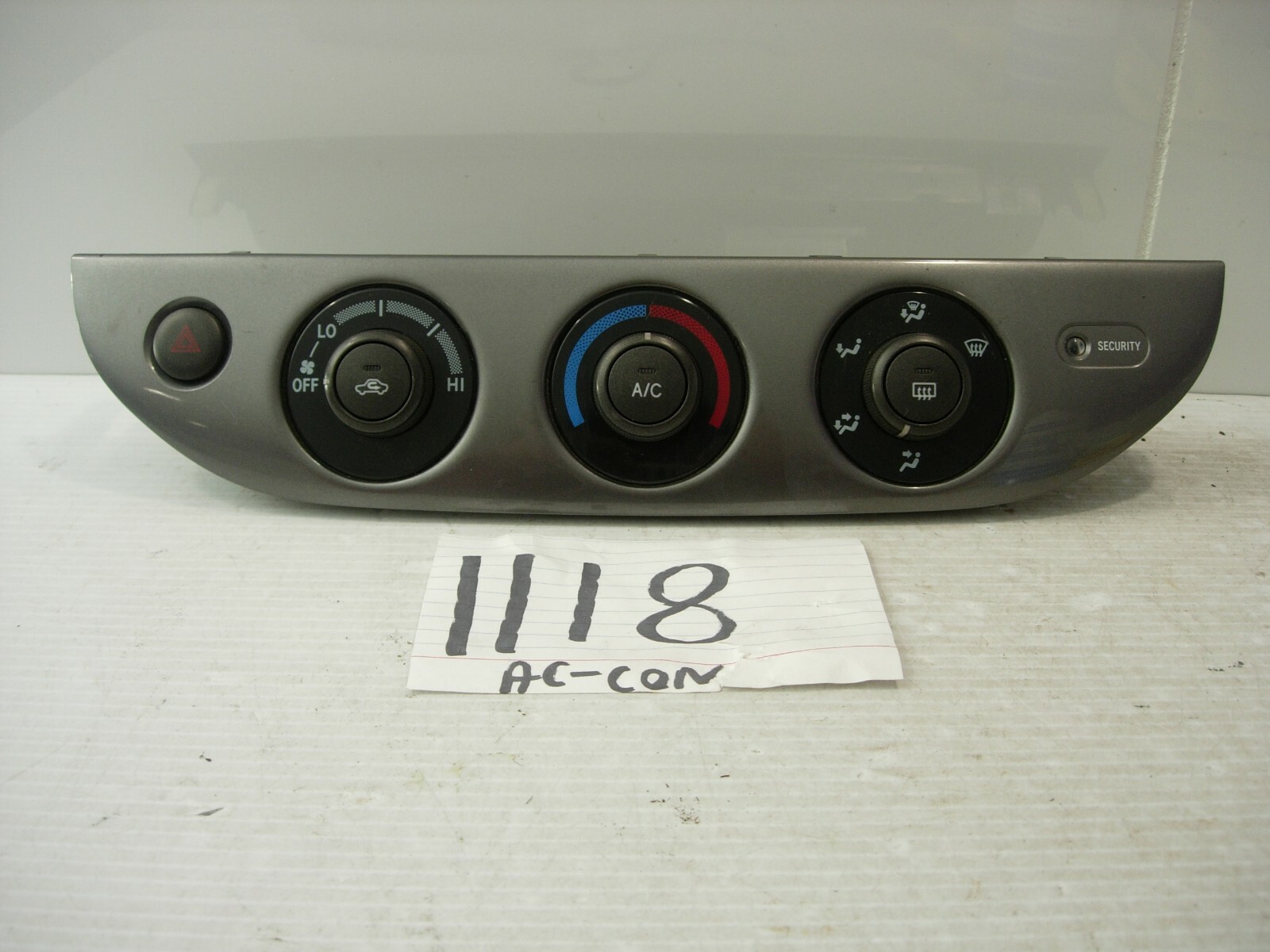 02 03 04 05 06 Toyota Camry AC and Heater Control Used Stock #1118-AC 