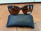 Serengeti Agata 8775 Women's Cat Eye Sunglasses -Matte Tortoise, Polarized Glass