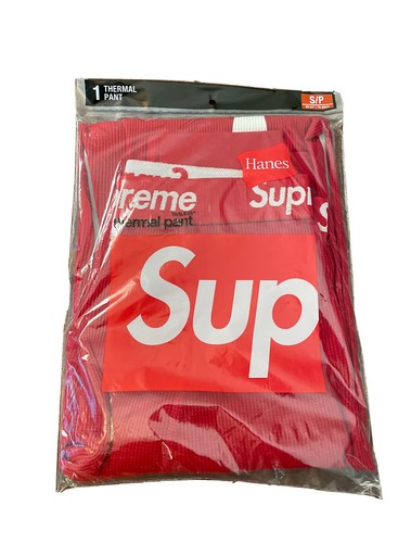 Supreme Hanes Bones Thermal Crew (1 Pack) Red - Xl | eBay