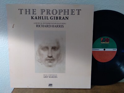 Khalil Gibran Richard Harris The Prophet LP VG+, Atlantic SD 18120 Stereo Poetry