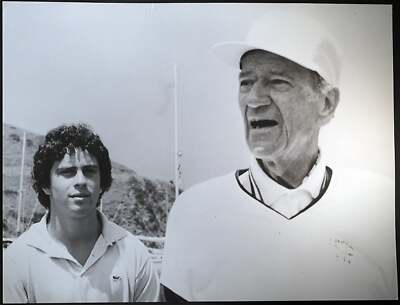 Altes Pressefoto John Wayne Und Die Son Jahre 70 FT 803 - Druck 27x37 CM