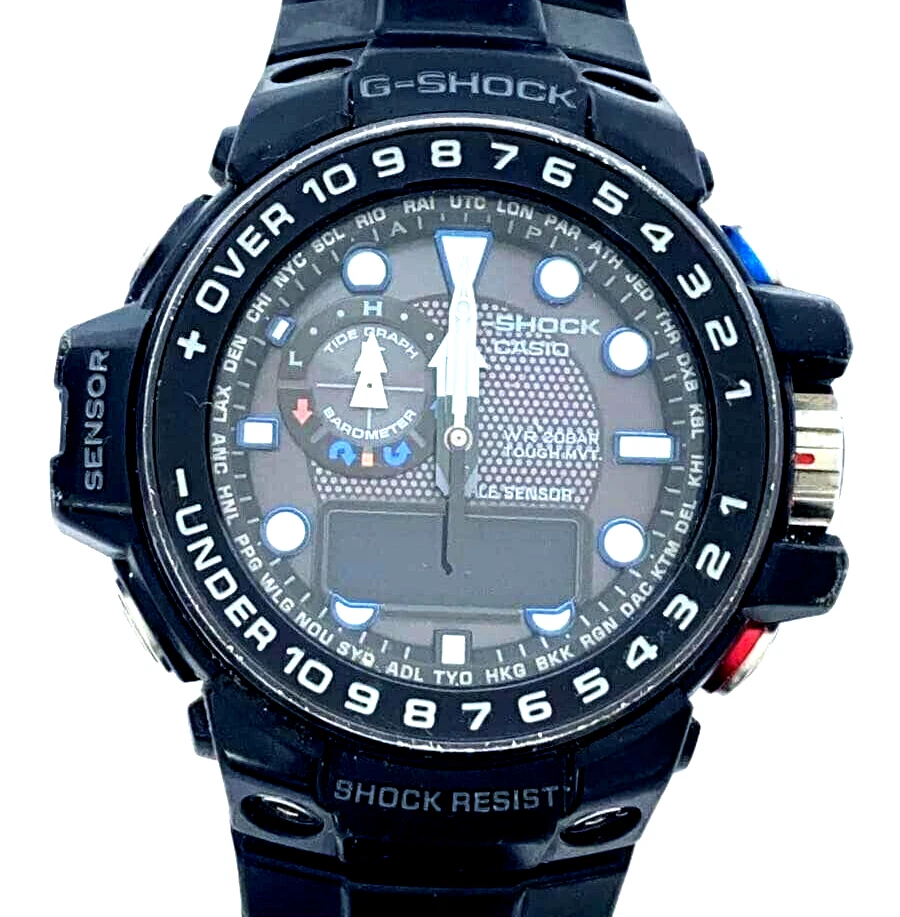 Reloj Hombre CASIO G-SHOCK GWN-1000B-1AJF GULFMASTER Negro Japón Foto 2 de 4