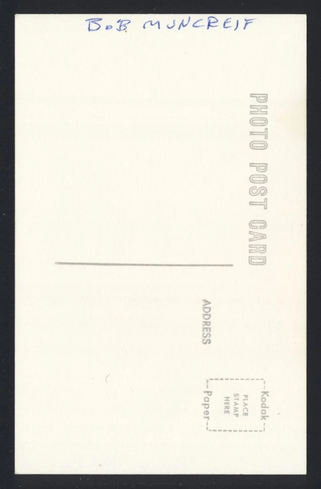 BOB MUNCRIEF Real Photo Postcard RPPC 1939 St. Louis Browns George Burke  - Image 2 of 3