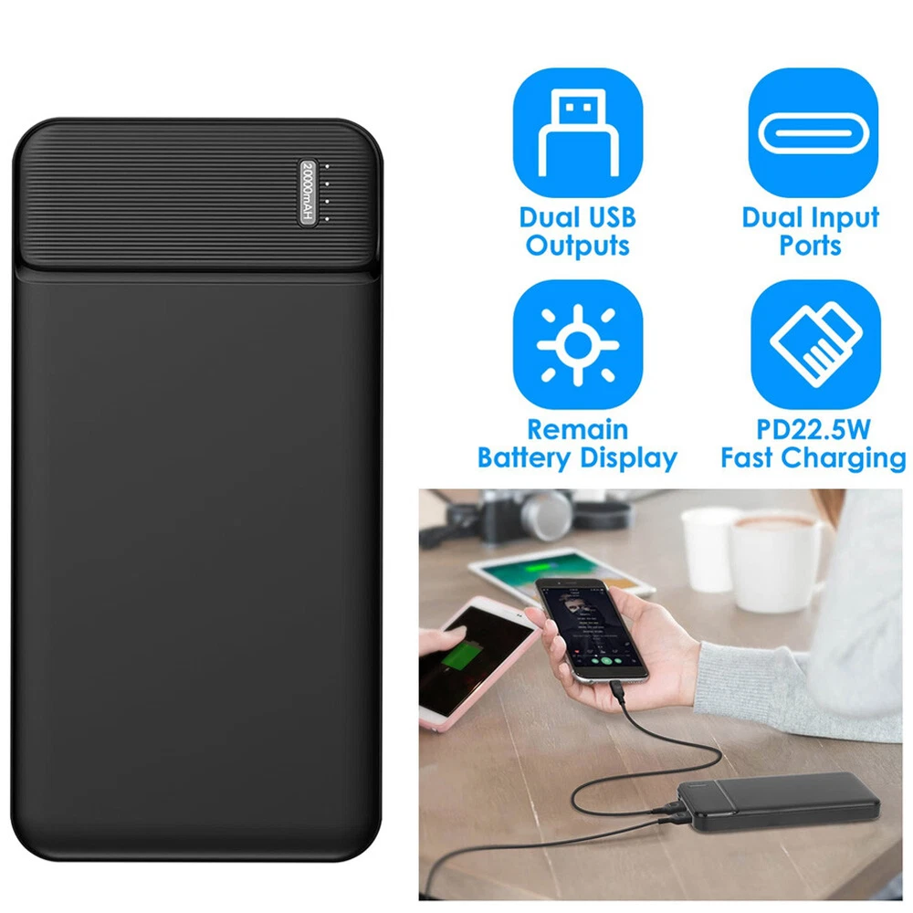 Power Bank 20000mAh 20W Charging Portable External Battery Backup For Cell Phone Power Bank 20000mAh 20W Charging Portable External Battery Backup For Cell Phone