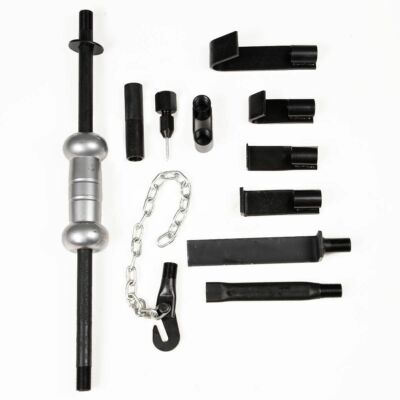 13 Lbs Slide Hammer 13LBS Slide Hammer Dent Puller Kit – 18-Piece Auto Body Repair Set With Bearing & Axel Tools – Blue/White Dent Puller Bridge - Foto 3