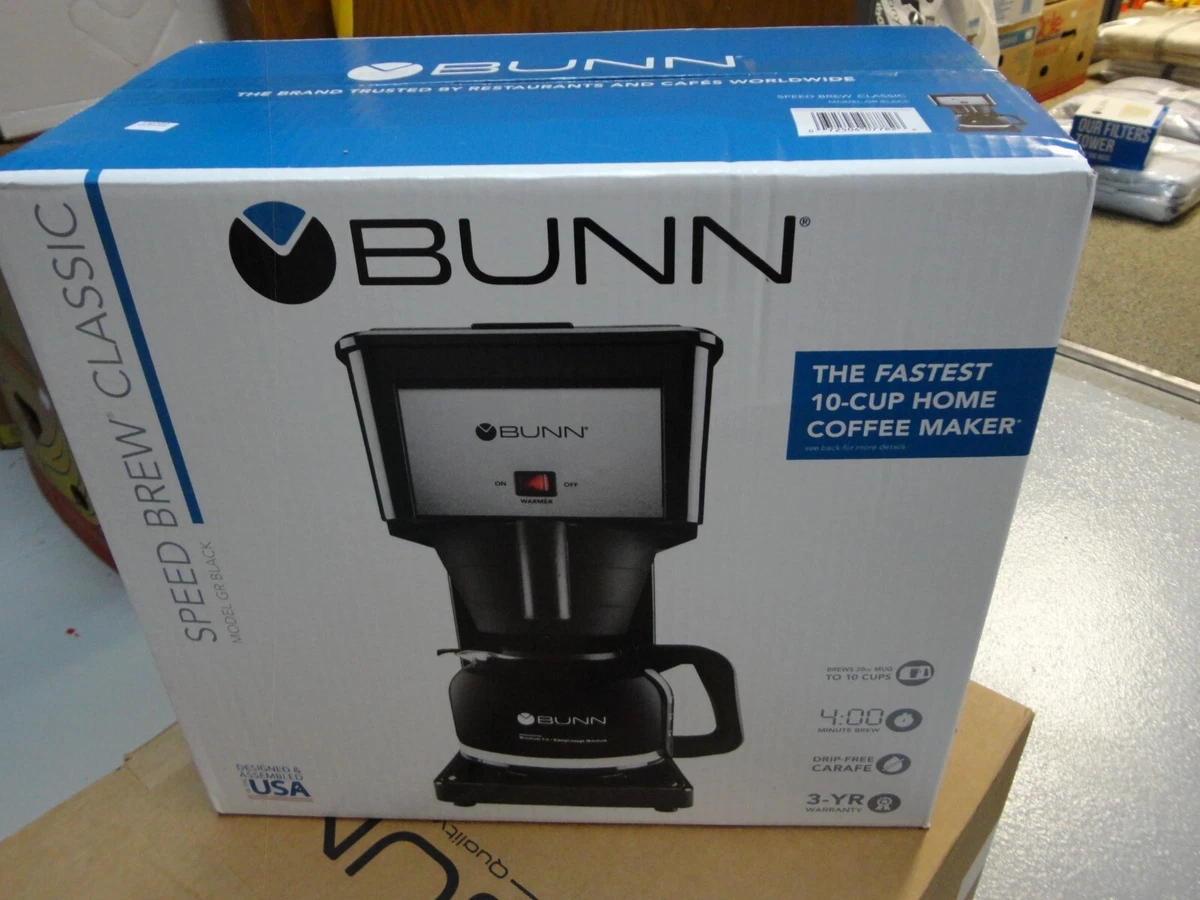  BUNN BX Speed Brew Classic 10-Cup Coffee Brewer, Black: Drip  Coffeemakers: Home & Kitchen