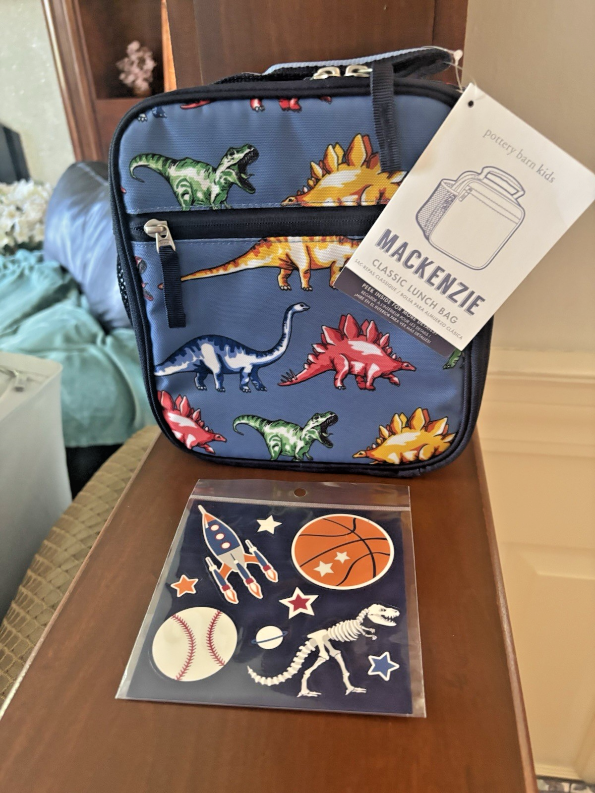 PONY Borsa porta pranzo scuola Disney ceramica fienile dinosauro Jurassic park ragazzo viaggio ? .