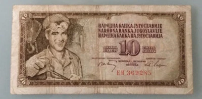 1968 Yugoslavia 10 Dinara Banknote / Billet - Photo 1/2