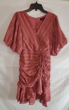 Lulus Women’s Small Pink Cherish This Moment Ruched Mini Dress 