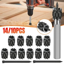 14/10x 3/8" Double Sided Spot Weld Cutter Remover Drill Bit Welder Cut Tool Kit