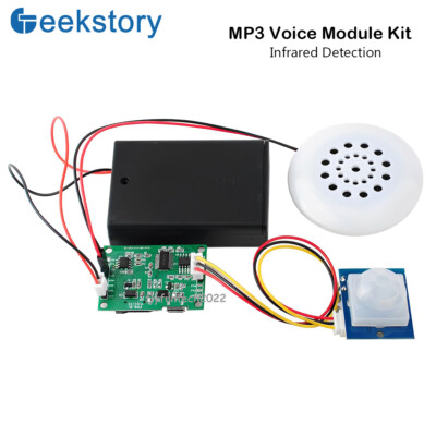 MP3 Voice Recording Playback Module Kit Human Infrared Sensor With Speaker