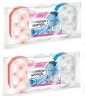 3PK Body Massage Exfoliating Cleansing Bath Coral Shower Sponge New