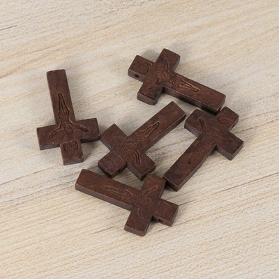 70 Pcs Bulk Crosses Wooden Craft Christian Home Accents Miss