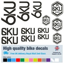 6KU bike labels / decals / stickers, 5+ years external quality (28 pack)