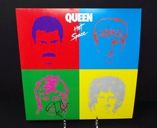 Roger Taylor Signed Queen Hot Space Autograph Vinyl Album Record + COA