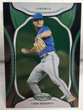 Cade Doughty 2023 Panini Chronicles Certified #34 - GREEN #'d 4/5 - BLUE JAYS