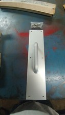 commercial stainless door handle & backing plate hardware Made in USA 3 1/2 x 15