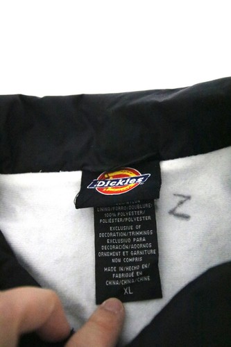 MEN BLACK DICKIES LIGHTWEIGHT WINDBREAKER JACKET - SIZE XL - Picture 3 of 8