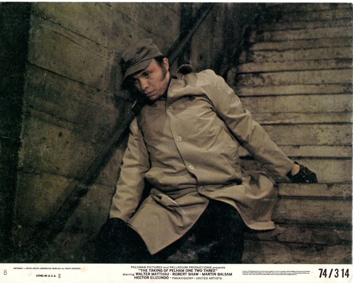 THE TAKING OF PELHAM ONE TWO THREE 8x10 ORIGINAL 1974 STILL HECTOR  ELIZONDO